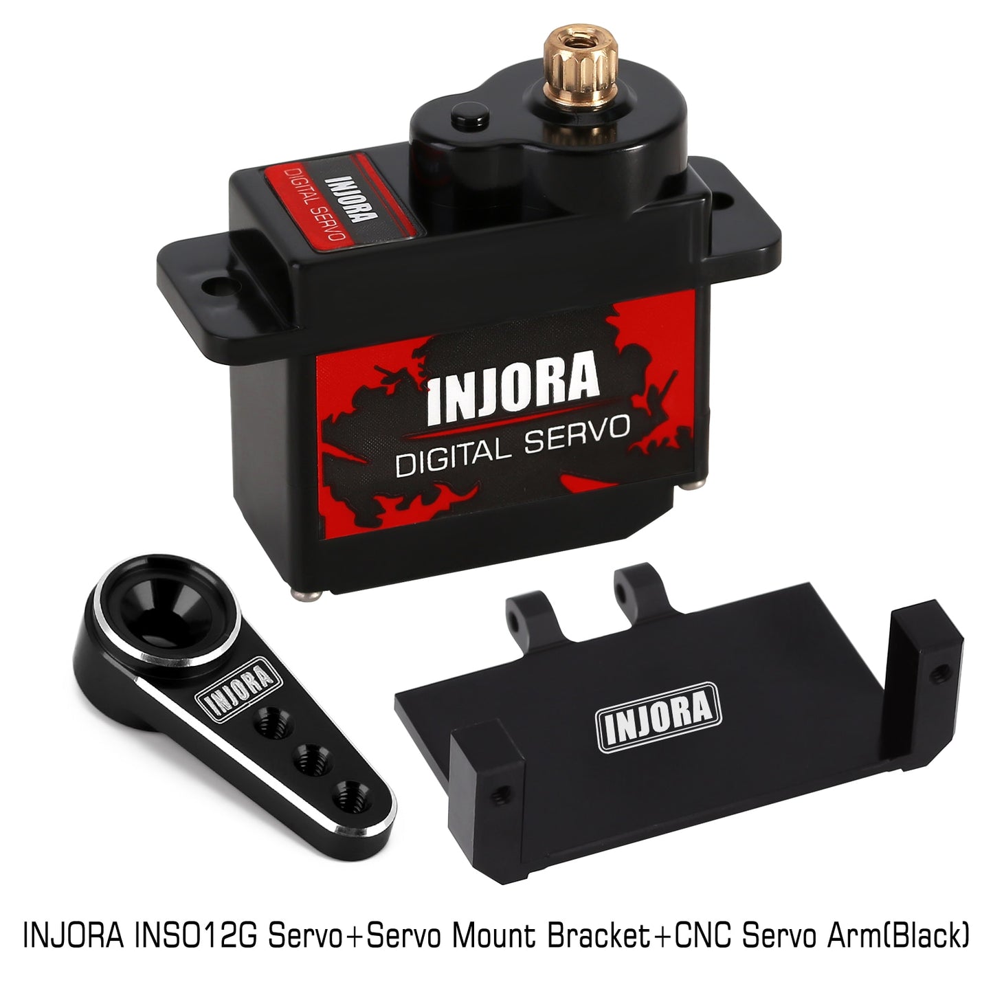 INJORA 12g Digital Servo with Mount & 15T Metal Arm