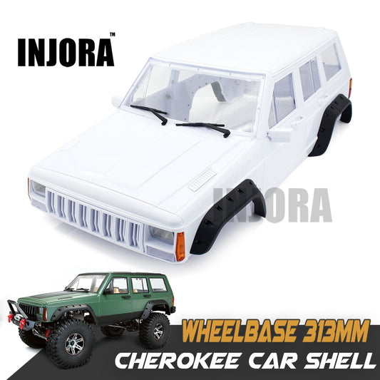 INJORA Hard Plastic 12.3inch 313mm Wheelbase Cherokee Body Shell
