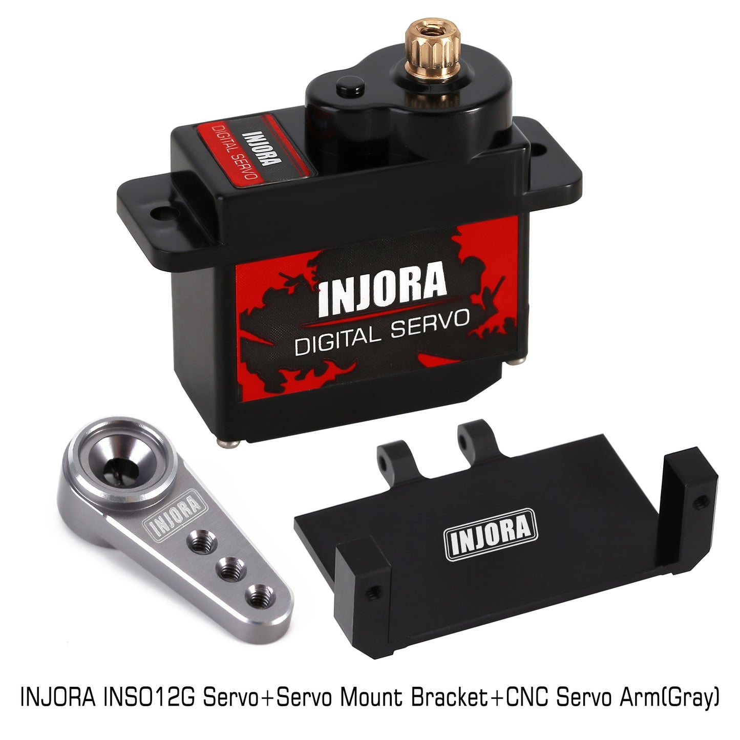 INJORA 12g Digital Servo with Mount & 15T Metal Arm