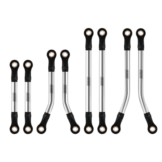 INJORA 8PCS Stainless Steel High Clearance Links Set