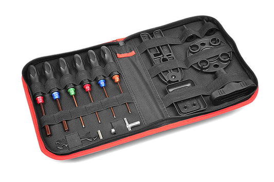 Corally 16PC CAR TOOL SET INC. BAG C-16250 (shadow stock, available to order)