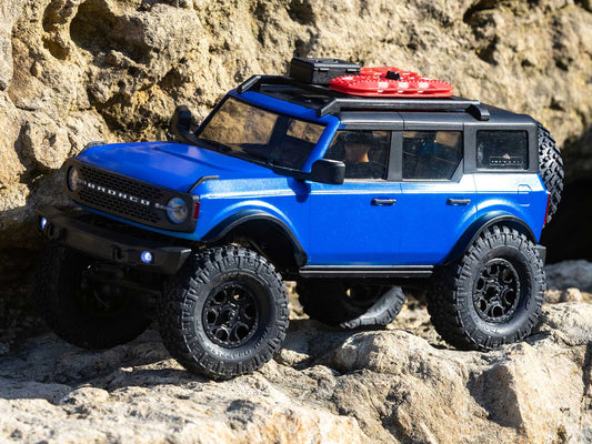 AXIAL 1/24 SCX24 2021 Ford Bronco 4WD Truck Brushed RTR, Blue AXI00006T3