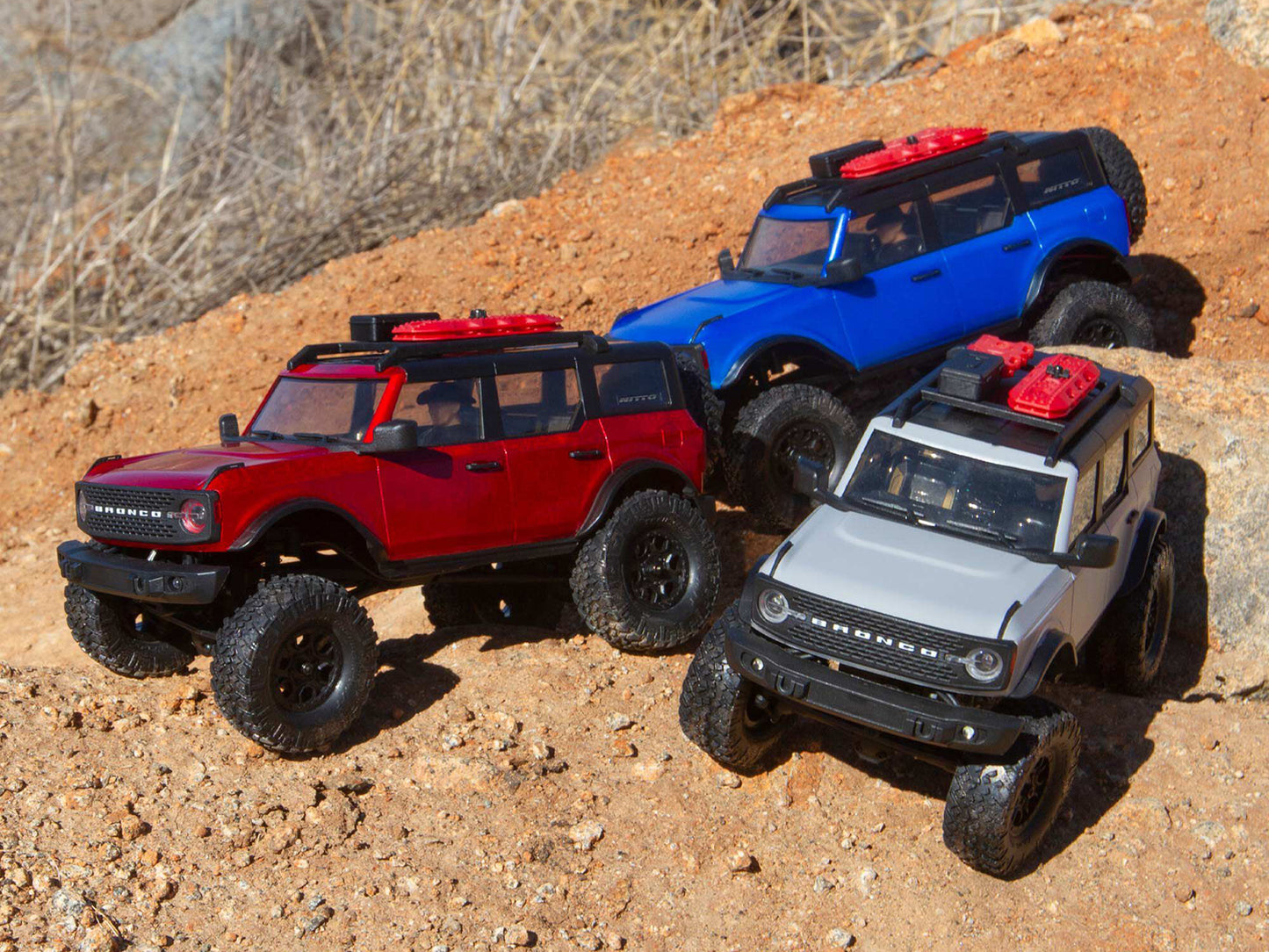 AXIAL 1/24 SCX24 2021 Ford Bronco 4WD Truck Brushed RTR, Blue AXI00006T3