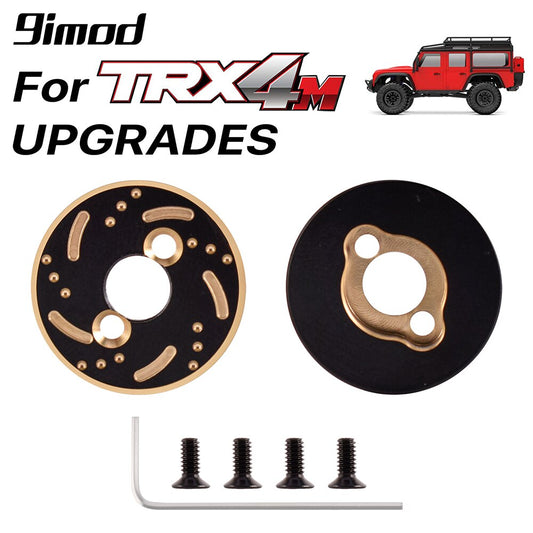 9imod Brass Heavy Duty Brass Counter Weight Set Improve Stability Rear Axle for Traxxas TRX4M 1/18 RC Crawler Car Upgrade Parts