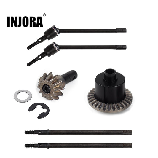 INJORA Metal Axle Dogbone Shaft Gear for 1:10 RC Crawler INJORA 90046 Axle Replacement Parts