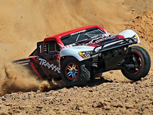 Traxxas Red Slash 4X4 VXL 1:10 4WD RTR camion elettrico senza spazzole per percorsi brevi TRX68086-4-RED (stock ombra)