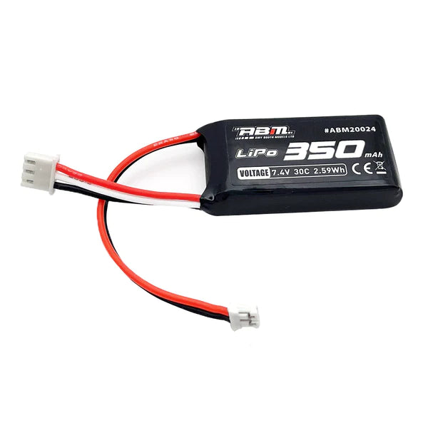 ABM 350mAh 7.4v 2S LiPo Battery ABM20024