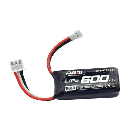 ABM 600mah 30C 7.4 Lipo Battery Molex Plug ABM20033