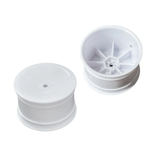 ABM  ABM40002 Rear Wheel for 1/10th Off Road 2wd-4wd -White (2pcs)