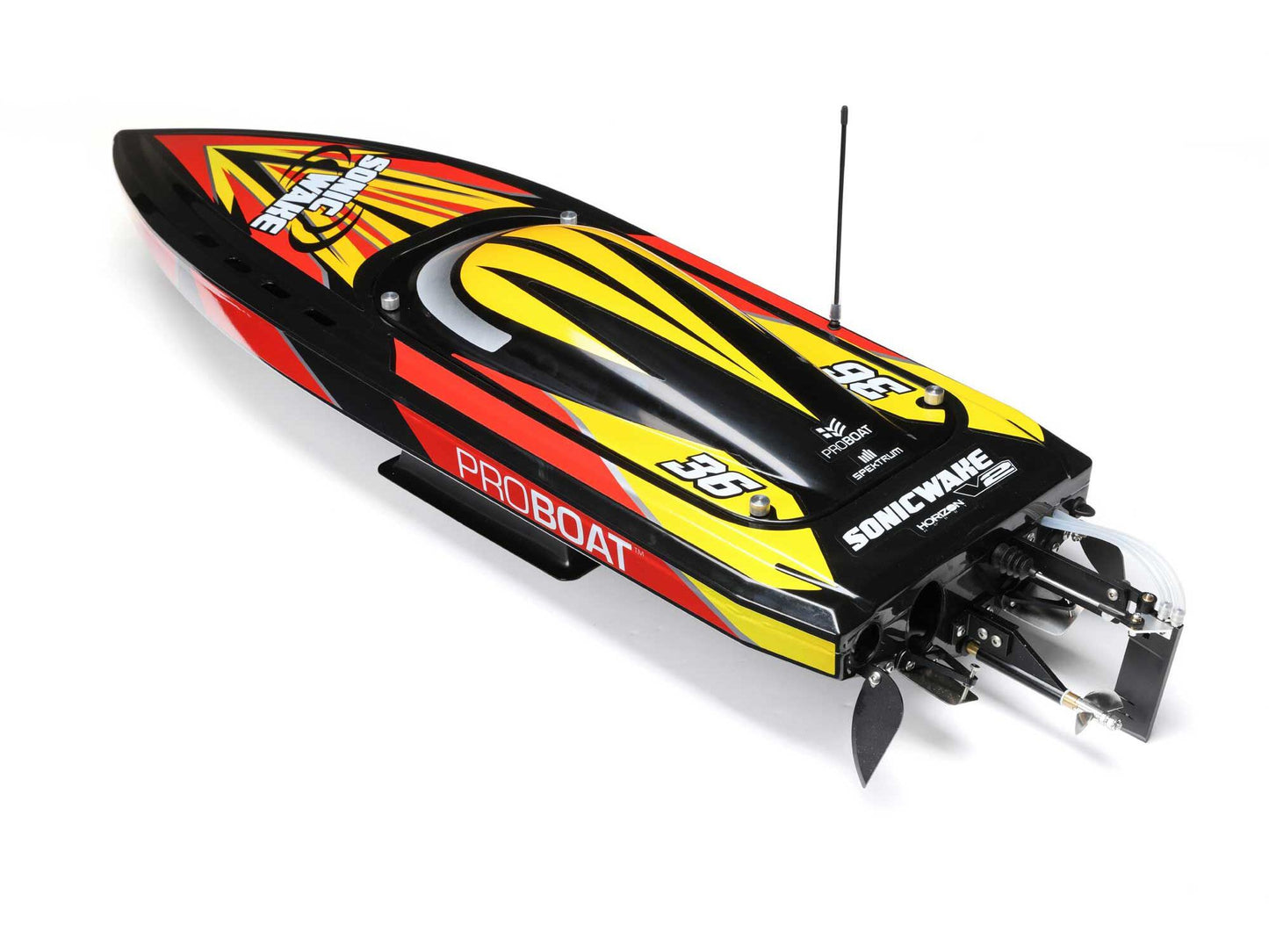 PROBOAT Sonicwake 36" Self-Righting Brushless Deep-V RTR, Black  B-PRB08032V2T1