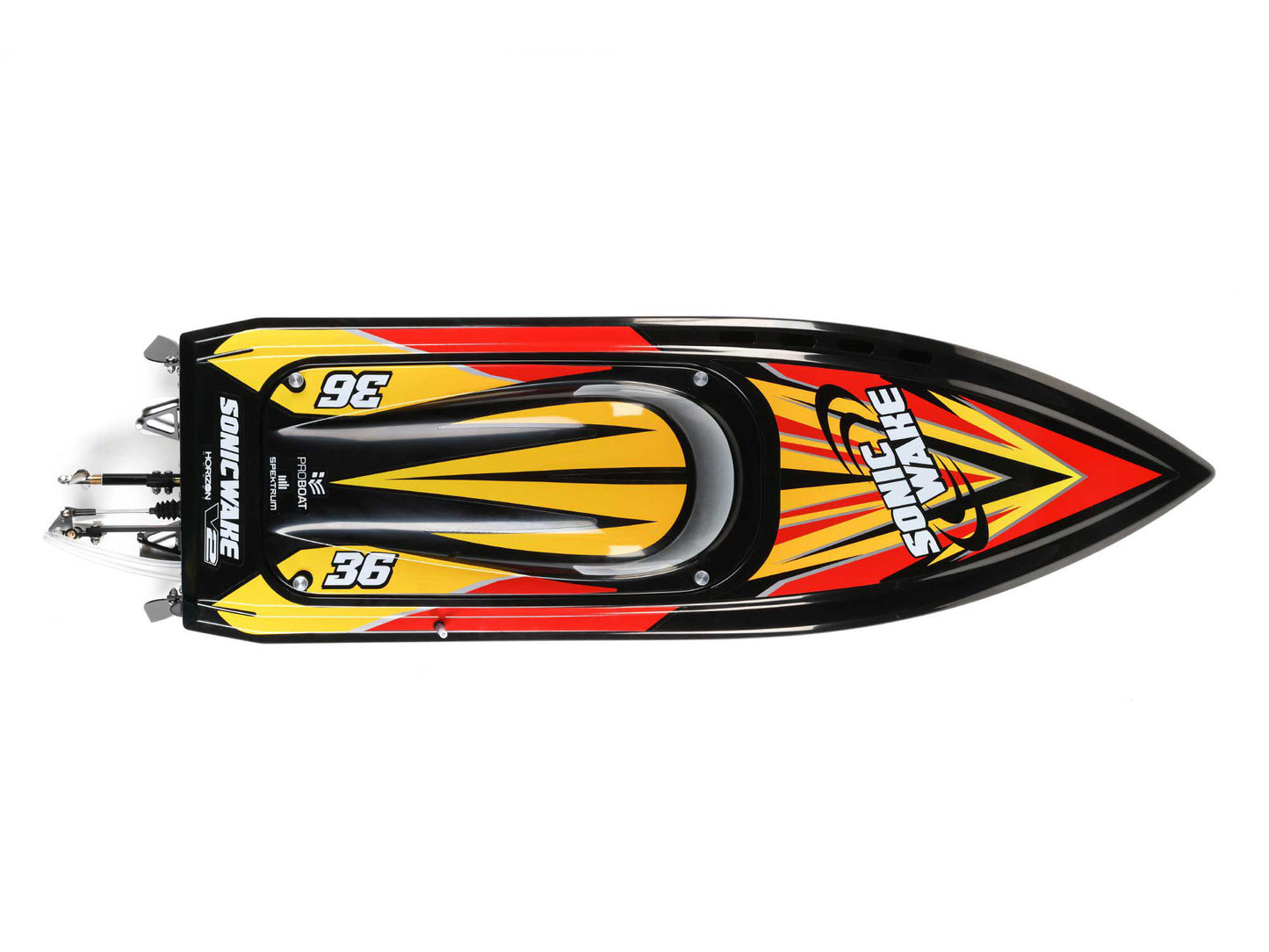 PROBOAT Sonicwake 36" Self-Righting Brushless Deep-V RTR, Black  B-PRB08032V2T1