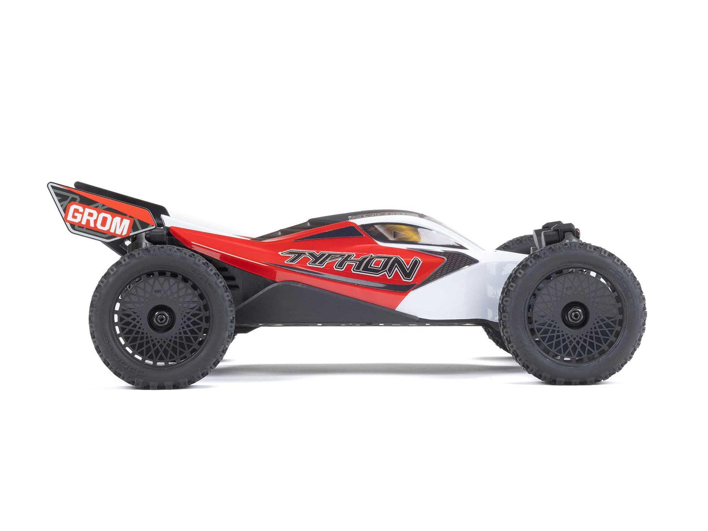 ARRMA 1/18 Typhon GROM 4wd Smart RTR w/Lipo Batt/USB Chg   Red/White  ARA2106T2