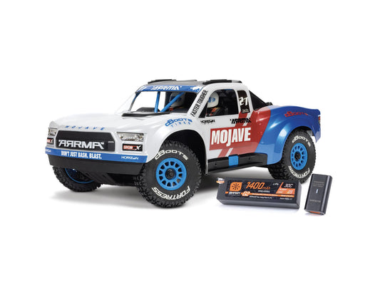 ARRMA 1/18 MOJAVE GROM 223S BLX 4X4 DT with Batt/Charger White   ARA2304ST2