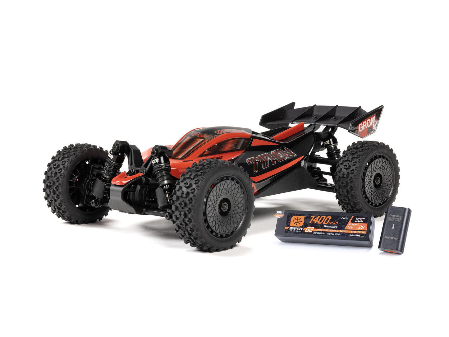 ARRMA 1/18 TYPHON GROM 223S BLX 4X4 with Batt/Charger Red OR Blue  ARA2306ST1  ARA2306ST2