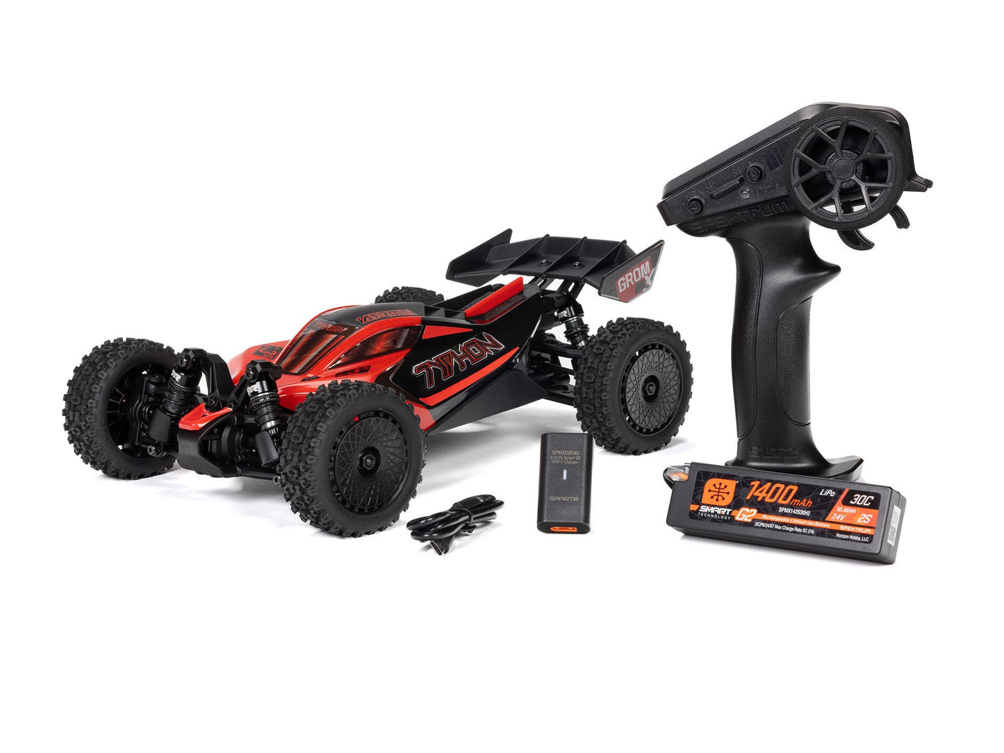 ARRMA 1/18 TYPHON GROM 223S BLX 4X4 with Batt/Charger Red OR Blue  ARA2306ST1  ARA2306ST2