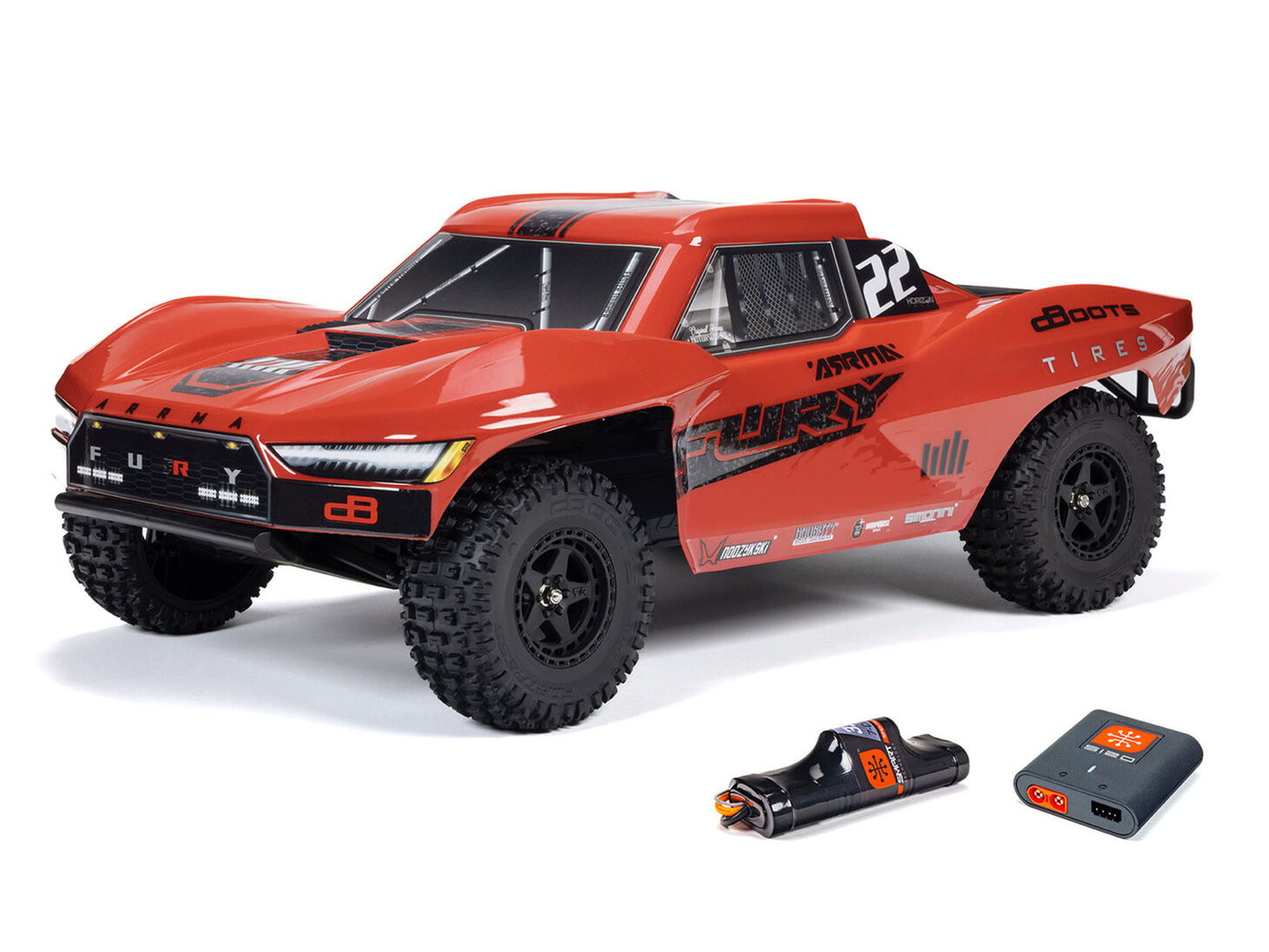 Arrma FURY 2WD (With Battery/Charger) Red   ARA3221ST1