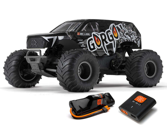 ARRMA Gorgon 2wd MT 1/10 Ready-To-Assemble Kit w/8.4v/Chg Gunmetal  ARA3230SKT1