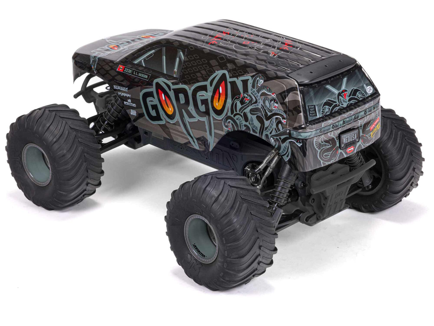 ARRMA Gorgon 2wd MT 1/10 Ready-To-Assemble Kit w/8.4v/Chg Gunmetal  ARA3230SKT1