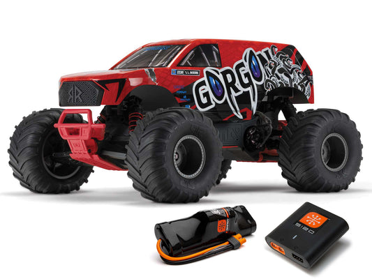 ARRMA Gorgon 2wd MT 1/10 RTR Smart met 8,4 V batterij/USB-oplader Rood ARA3230ST2