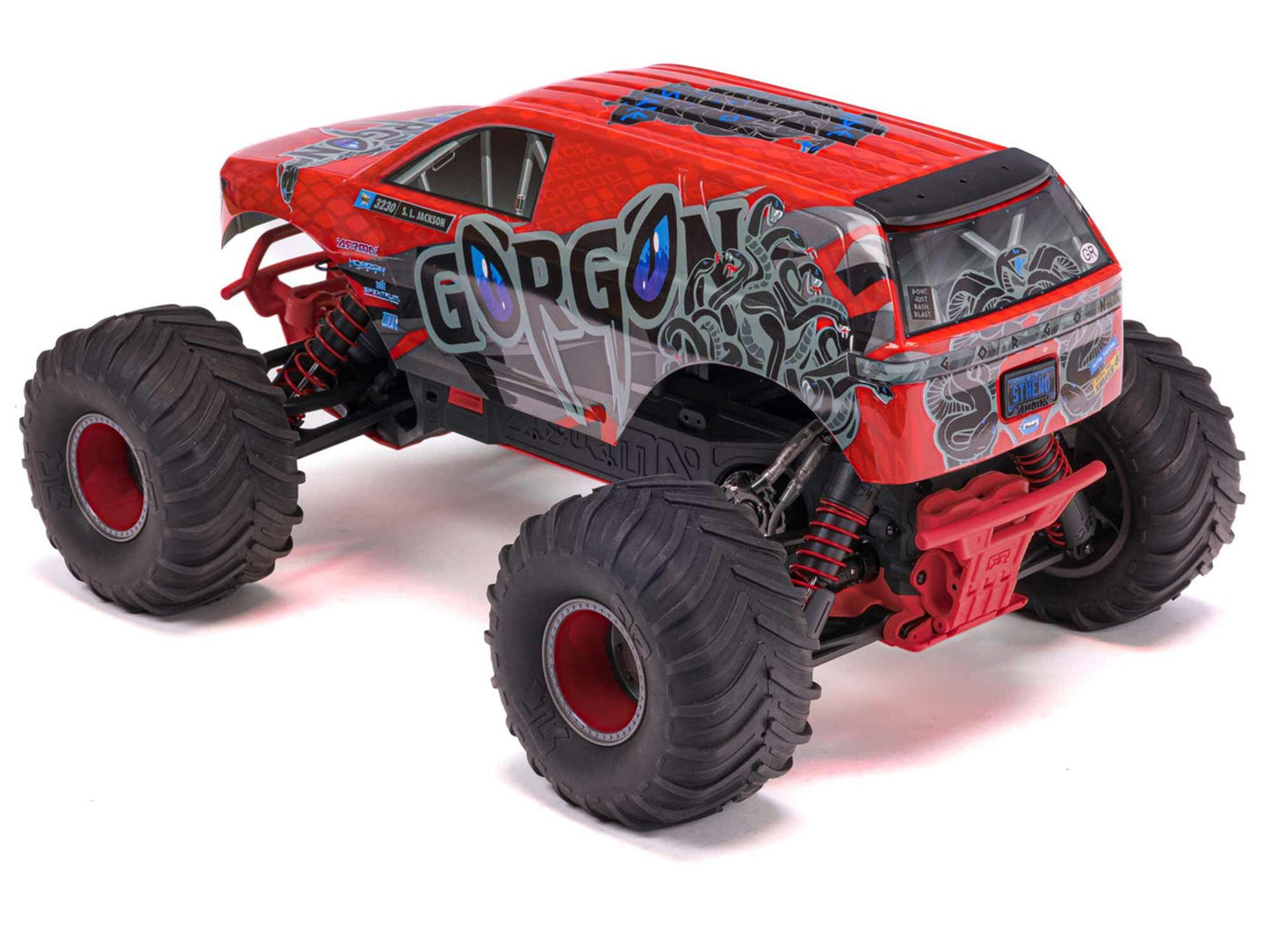 ARRMA Gorgon 2wd MT 1/10 RTR Smart met 8,4 V batterij/USB-oplader Rood ARA3230ST2