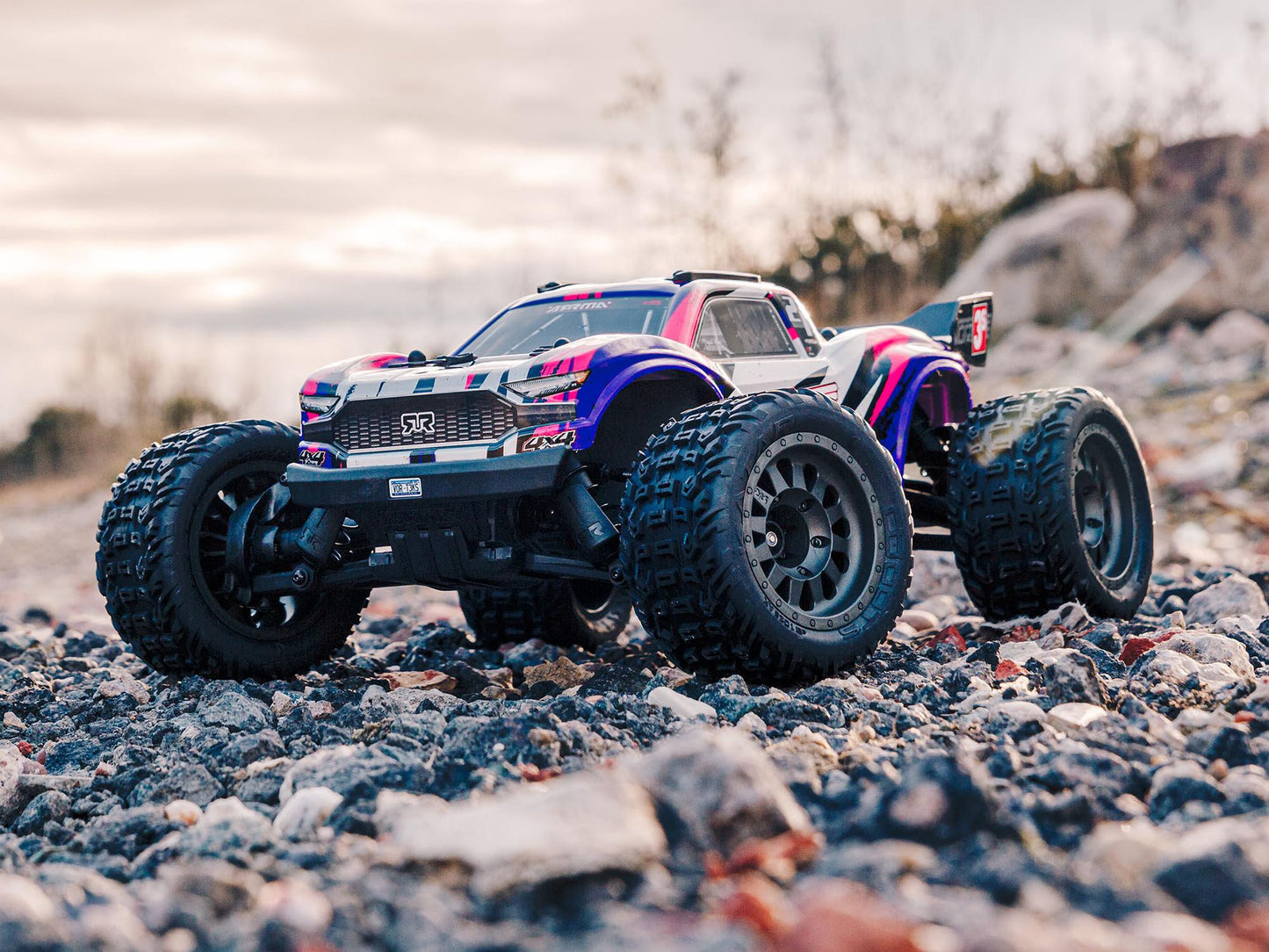 ARRMA Vorteks 4X4 3S BLX 1/10 Stadium Truck RTR, Purple  ARA4305V3BT2 (supplier stock - available to order)