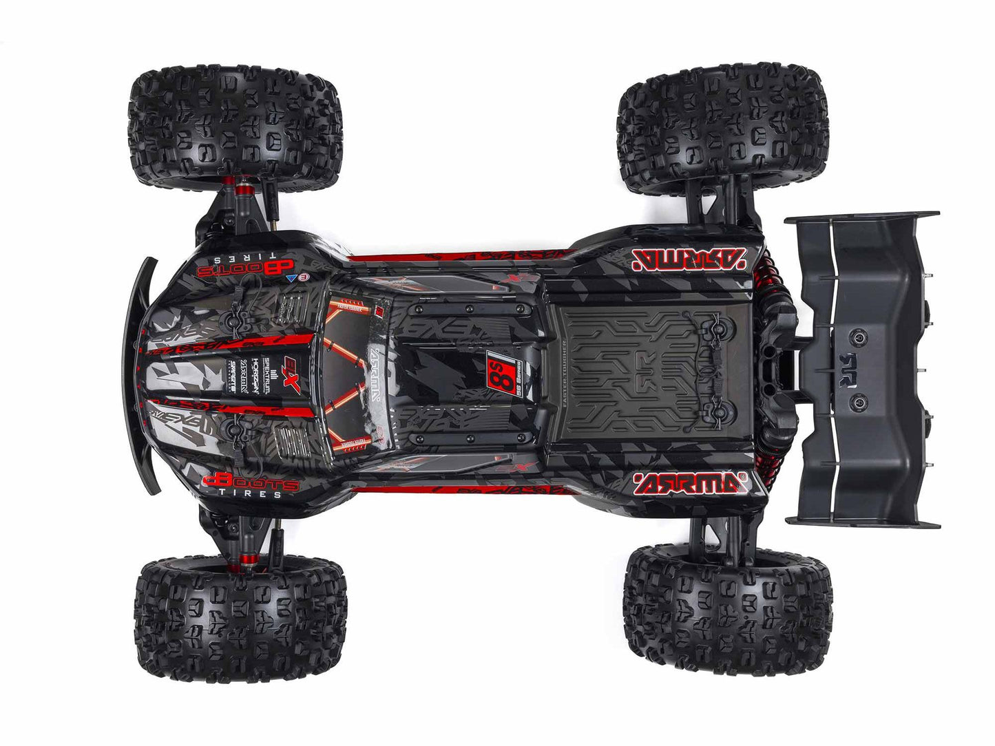 ARRMA 1/5 KRATON 4x4 8S BLX EXB Monster Truck RTR senza spazzole, Nero ARA5808V2T1 (stock ombra - disponibile su ordinazione)