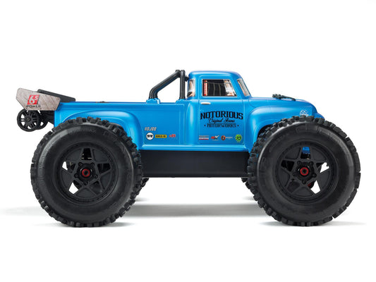 ARRMA Notorious 6S 4WD BLX 1/8 RTR Blue  ARA8611V5T2 (supplier stock - available to order)