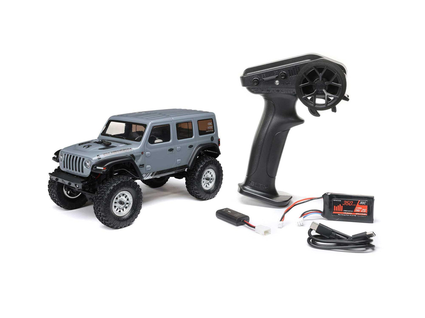 AXIAL SCX24 Jeep Wrangler JLU RTR, Grey  AXI00002V3T3