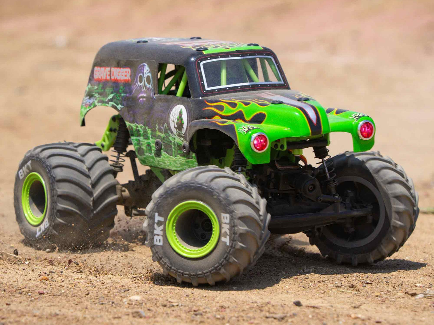 Losi 1/18 Mini LMT 4X4 Brushed Monster Truck RTR - Grave Digger  LOS01026T1