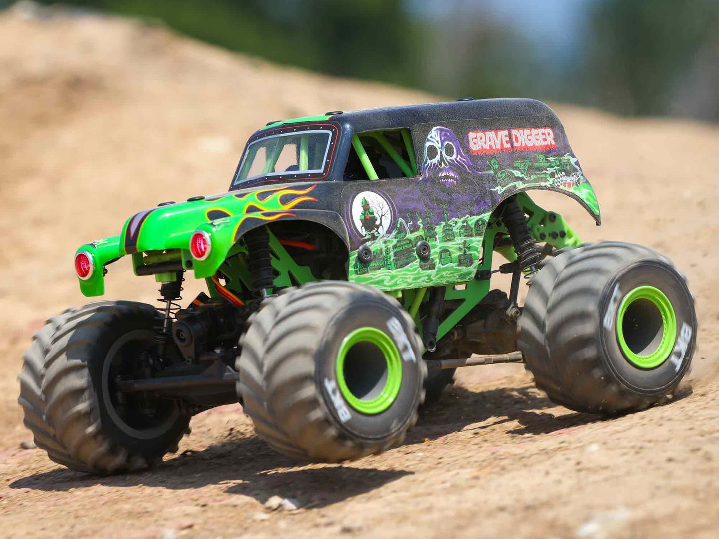 Losi 1/18 Mini LMT 4X4 Brushed Monster Truck RTR - Grave Digger  LOS01026T1