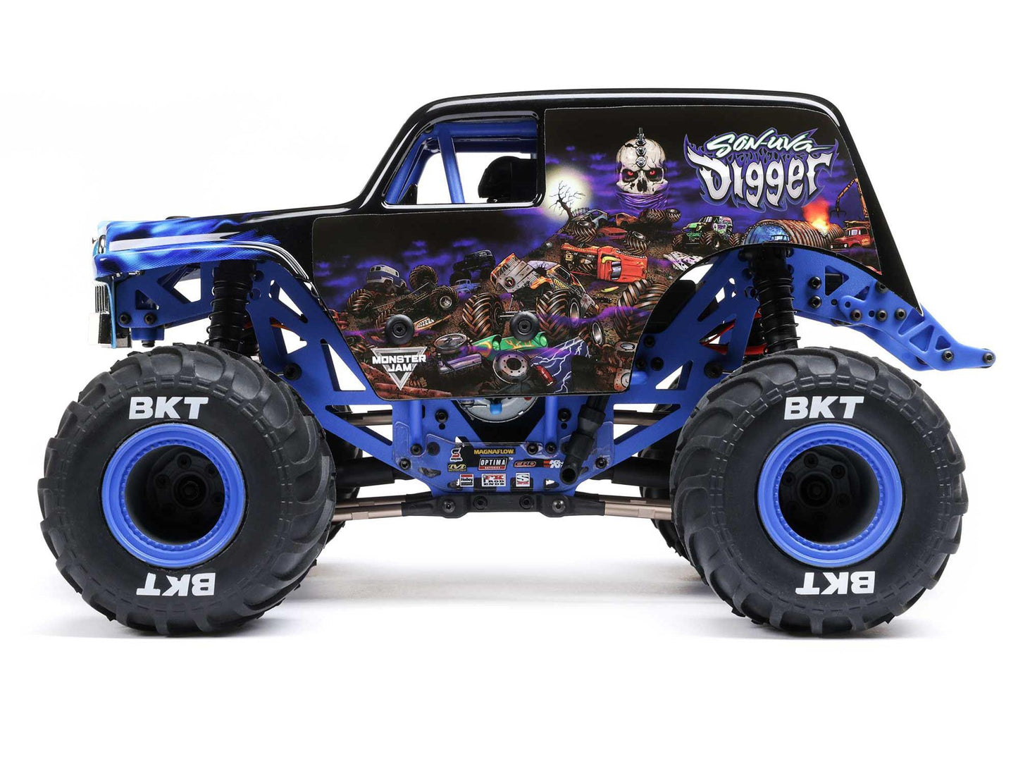 Losi 1/18 Mini LMT 4X4 Brushed Monster Truck RTR - Son-Uva Digger  LOS01026T2