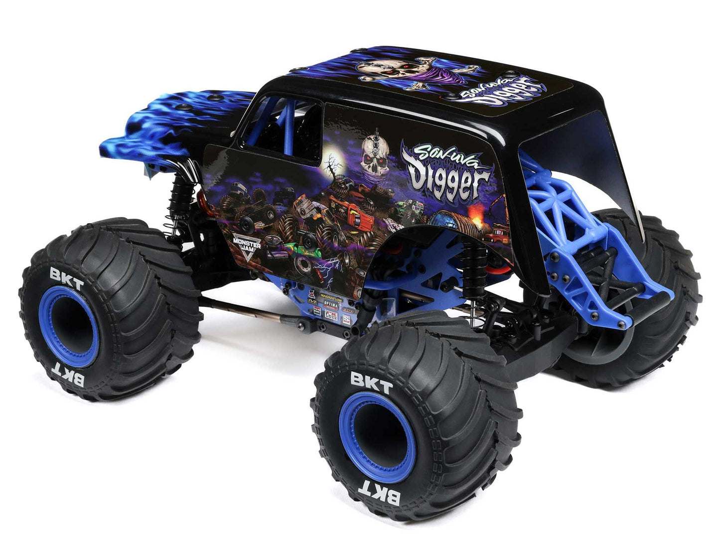 Losi 1/18 Mini LMT 4X4 Brushed Monster Truck RTR - Son-Uva Digger  LOS01026T2