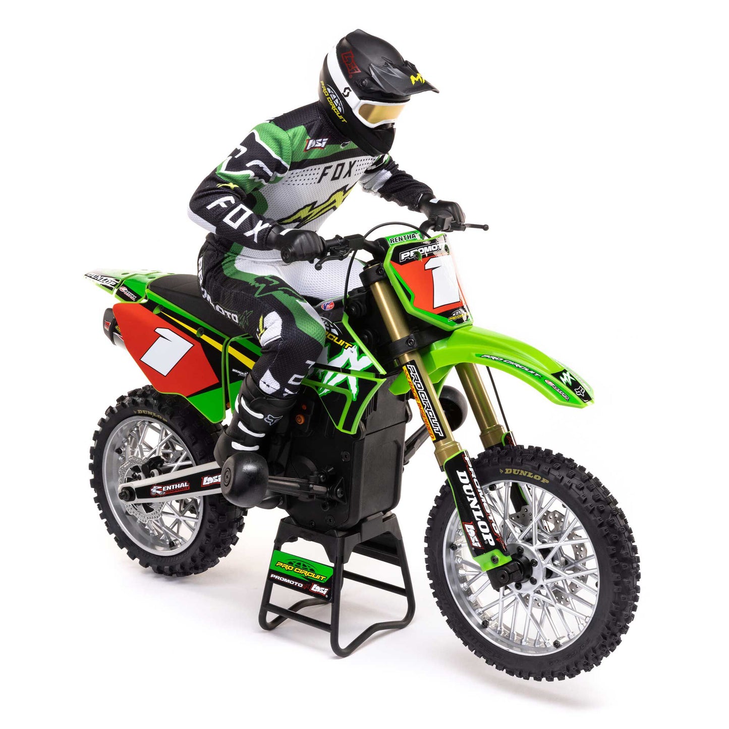 Losi 1/4 Promoto-MX Motorcycle RTR met batterij en oplader Pro LOS06002 (schaduwvoorraad)