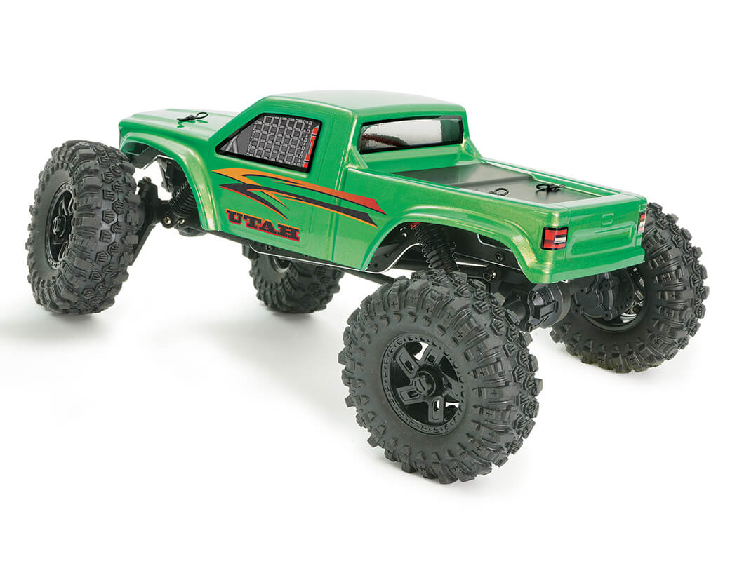 FTX UTAH 1:18 BRUSHED COMPETITION LOW PROFILE RTR CRAWLER - GREEN ftx5486gn