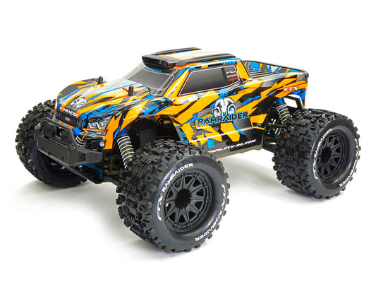 FTX RAMRAIDER 1/10 BRUSHED MONSTER TRUCK RTR - Orange / Blue  FTX5499OB