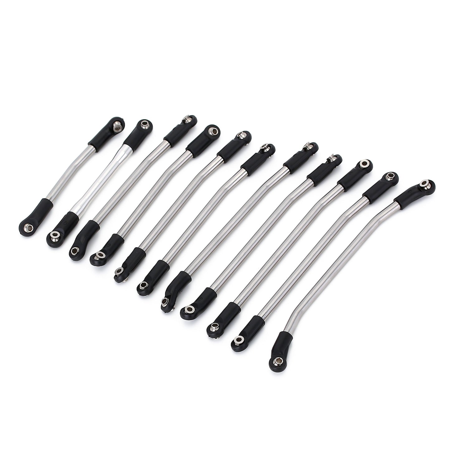 INJORA 11Pcs 313mm Wheelbase Metal Chassis Links Rod End Set for 1/10 RC Crawler Car Axial SCX10 II 90046 Upgrade Parts