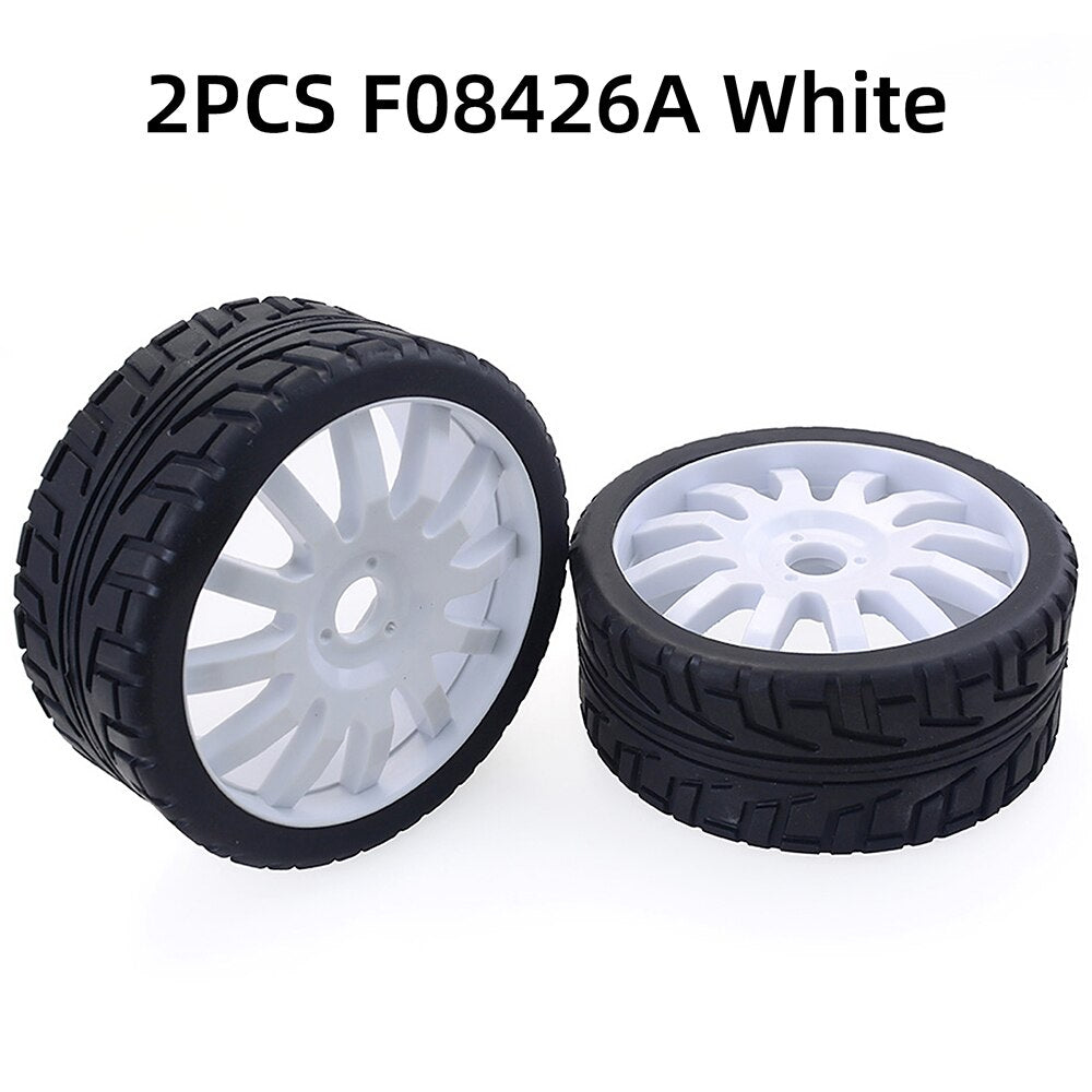 ZD Racing 100mm Rubber Tyres Wheels 17mm Hex for Redcat HSP HPI Kyosho  Hobao Team Losi Carson 1/8 Buggy On-road RC Car