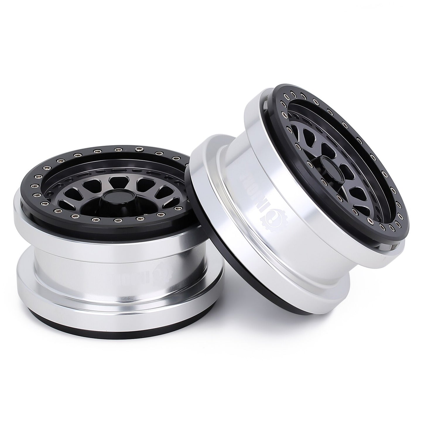 INJORA 2/4PCS CNC Aluminum 2.9" Beadlock Wheel Hub Rim for 1/6 RC Crawler Car Axial SCX6 Jeep JLU Wrangler Trail Honcho 4WD RTR