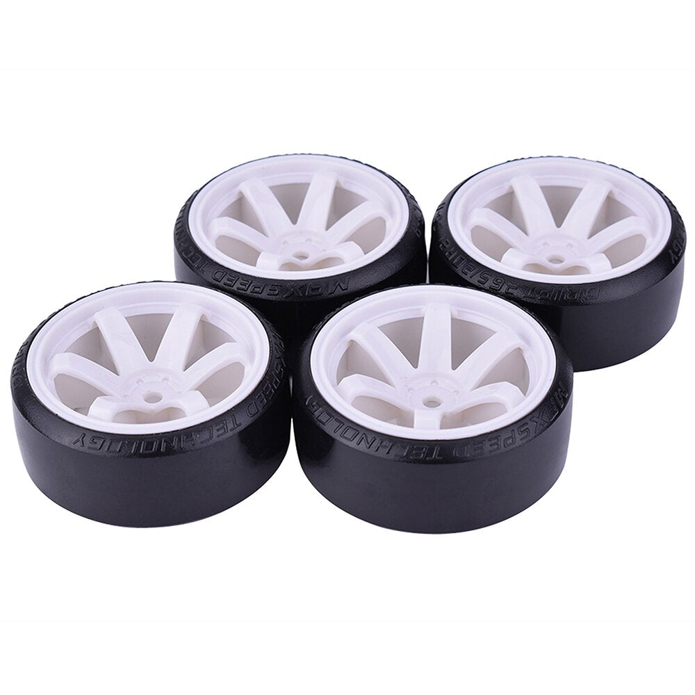 4PCS 1 10 RC Drift Cars hot Wheel hub Hard Pattern Tyre for 1 10 Traxxas HSP HPI Sakura TT01 Tamiya RC Drift Car Accessories