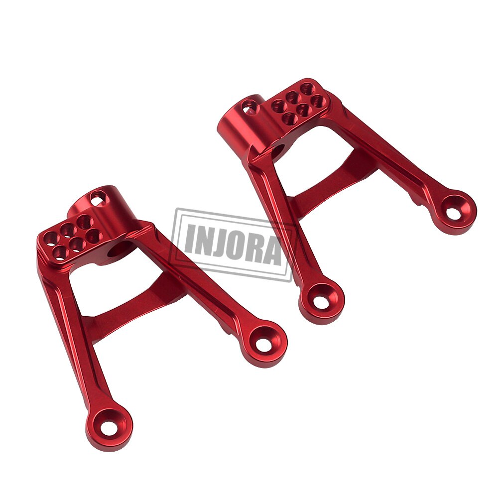 INJORA 4PCS RC Car CNC Aluminum Shock Mount Damper Towers for 1/10 RC Crawler SCX10 II 90046 90047 Upgrade Parts