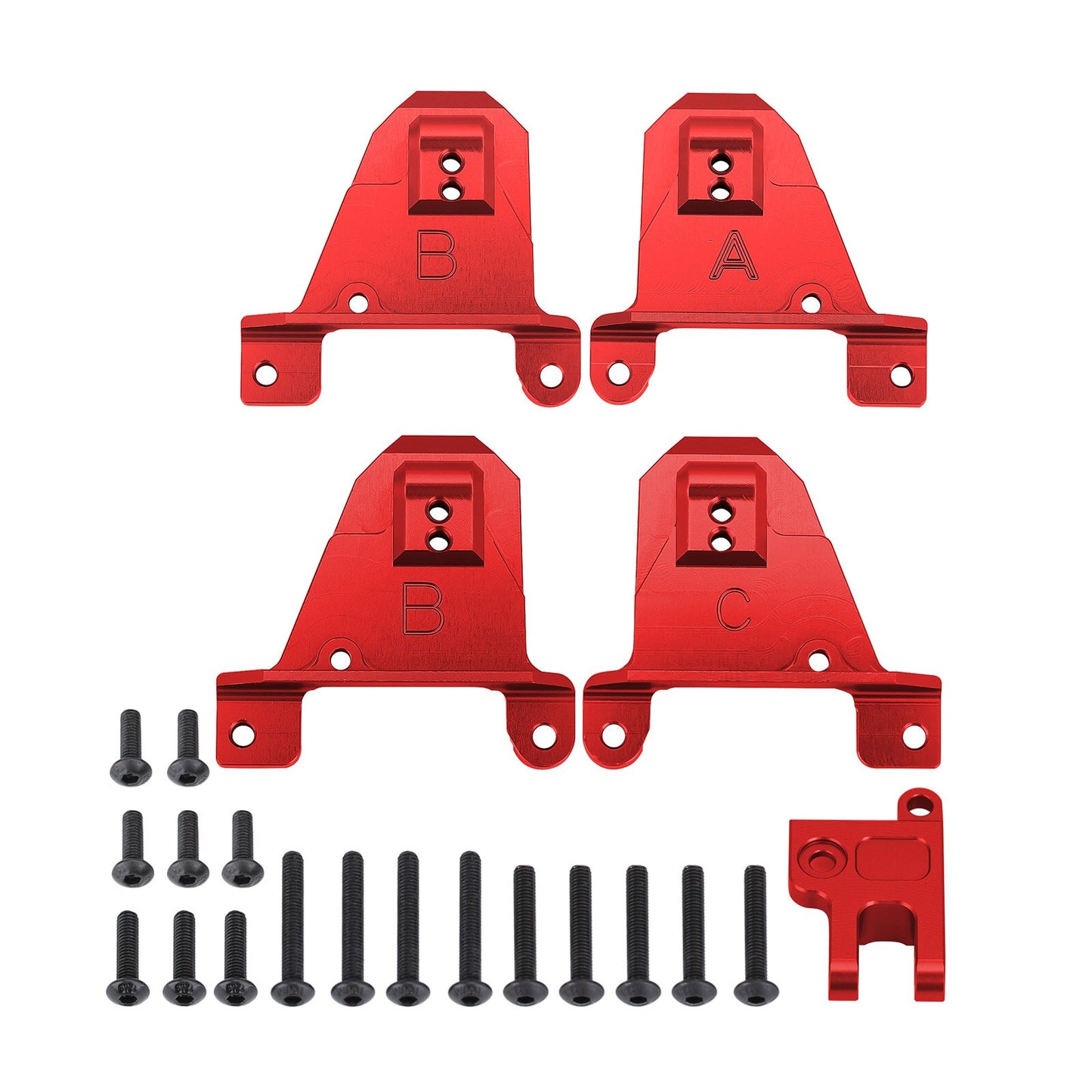 INJORA CNC In Lega di Alluminio Anteriore e Posteriore Torri Ammortizzatori Montaggio Per 1/10 RC Crawler TRX4 TRX-4 8216 Parte di Aggiornamento