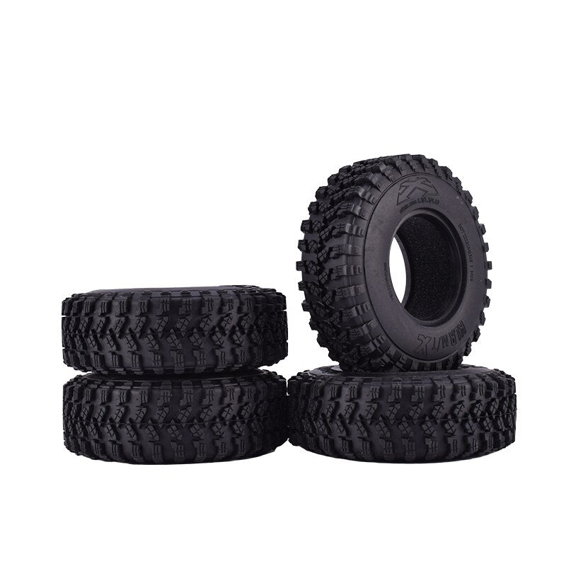 4PCS 1.9 Inch RC Car Wheels Tires Rubber Rocks Crawler Tyre for 1/10 Traxxas Redcat Axial SCX10 RC4WD D90 TF2 Tamiya