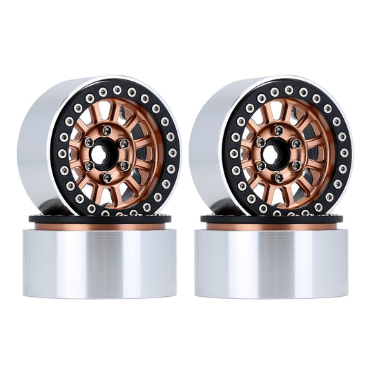 INJORA Aluminium 1.9 "Beadlock Velg voor 1/10 RC Crawler Auto TRX-4 Axiale SCX10 90046 AXI03007 Upgrade Onderdelen