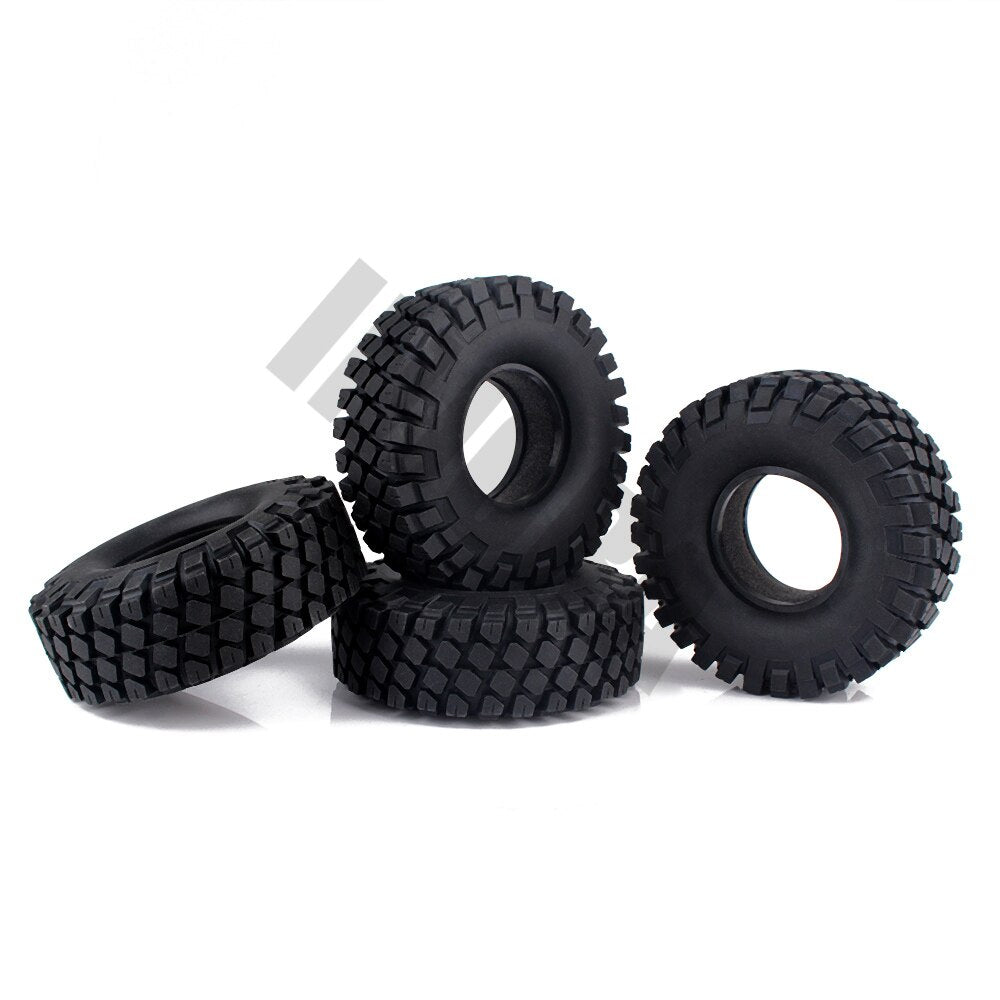 4 STUKS 114 MM 1.9 "Rubber Rotsen Banden/Wiel Banden voor 1:10 RC Rock Crawler Axiale SCX10 90046 AXI03007 TRX-4