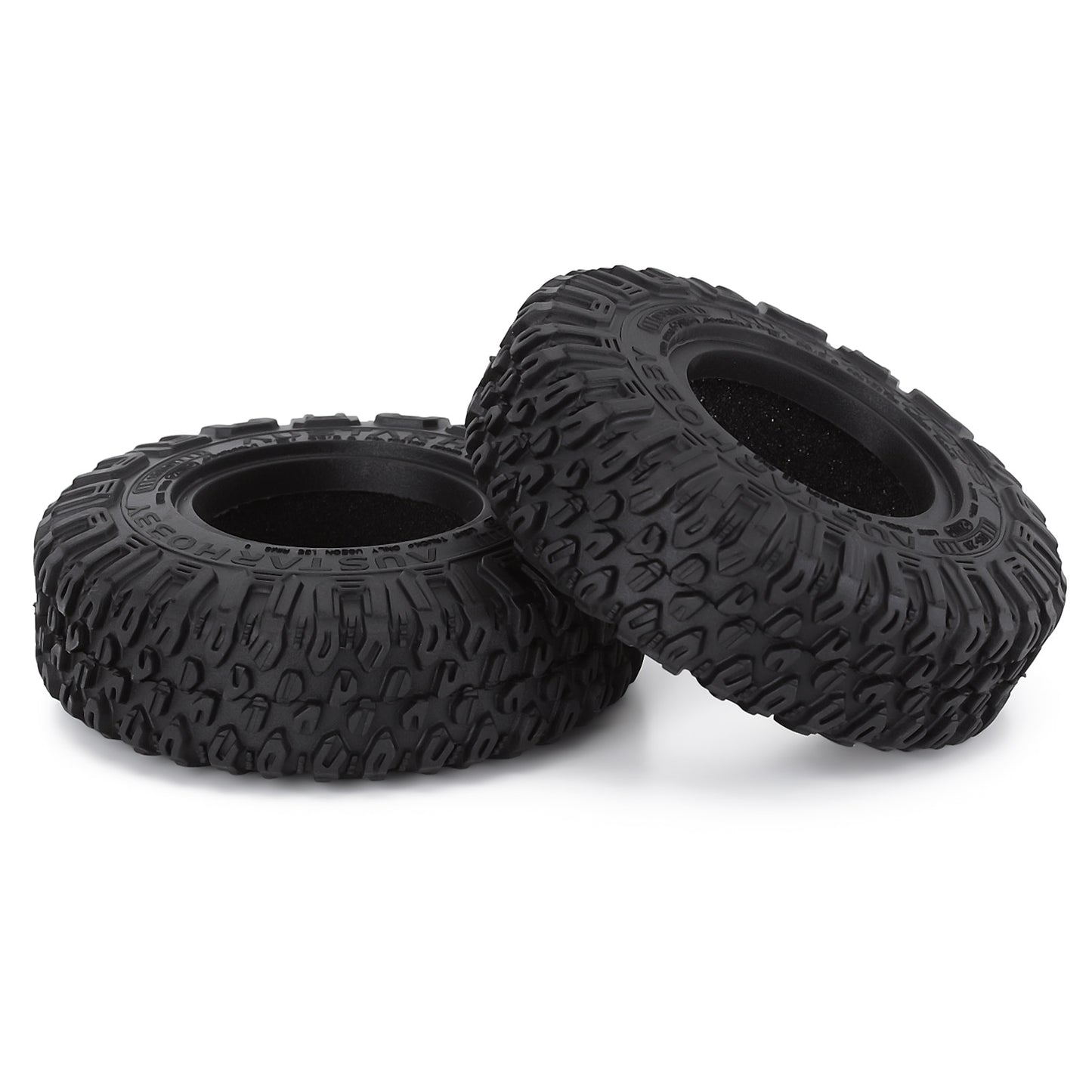 INJORA 4Pcs 85*28mm 1.55" Soft Rubber Terrain Wheel Tires for RC Crawler Car Axial AX90069 D90 TF2 Tamiya CC01 LC70 MST JIMNY