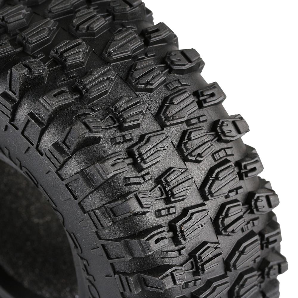 INJORA 4PCS 130*46MM 2.2 Rubber Terrain Tyre Wheel Tires for 1/10 RC Rock Crawler Axial SCX10 RR10 Wraith KM5