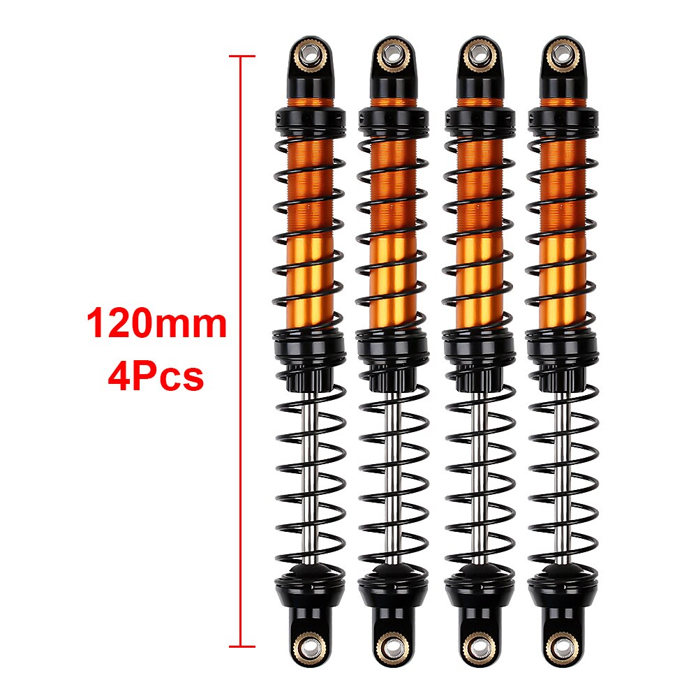 INJORA Metalen Schokdemper 70/80/90/100/110/120mm Olie Demper voor 1/10 RC Crawler Auto Axiale SCX10 90046 AXI03007 TRX4 TRX6