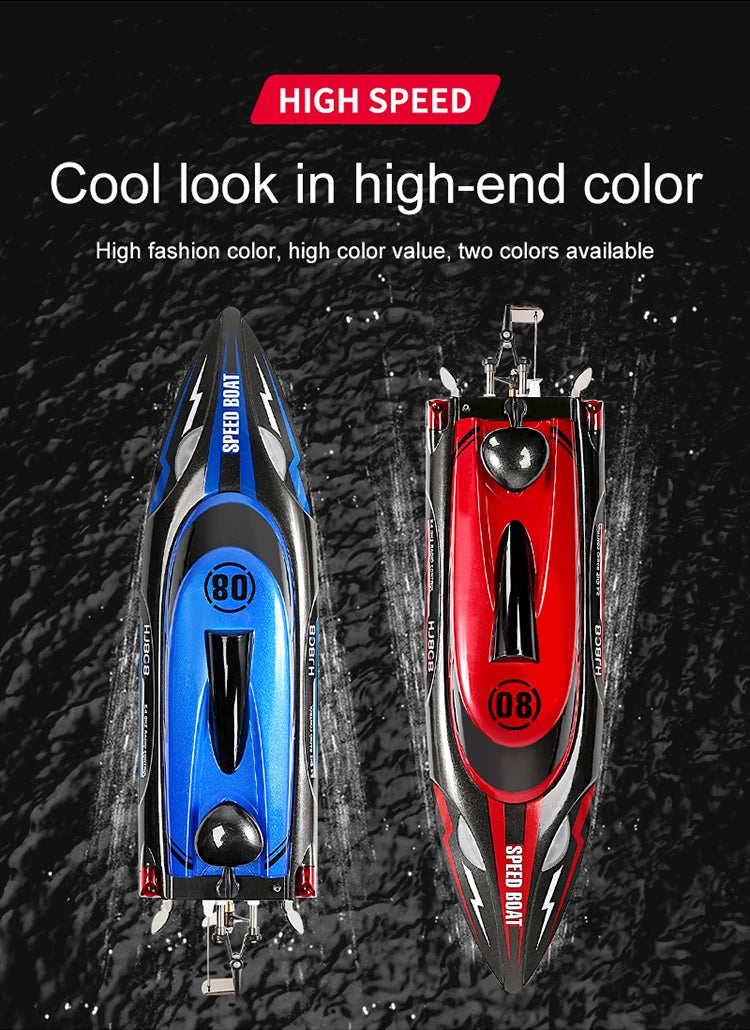 HJ808 RC Boat 2.4Ghz 25km/h High-Speed Remote Control Speed Boat