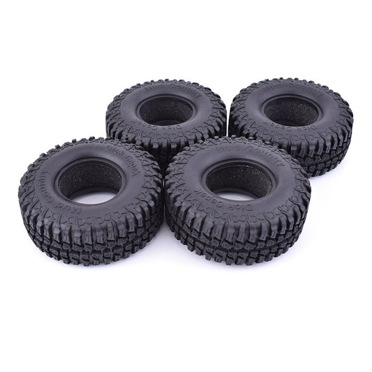 4Pcs 1.9 Inch Rubber Rocks Tyres / Wheel Tires Crawler Tires Tyre for 1/10 RC Car Traxxas TRX-4 Redcat SCX10 90046 AXIAL RC4WD