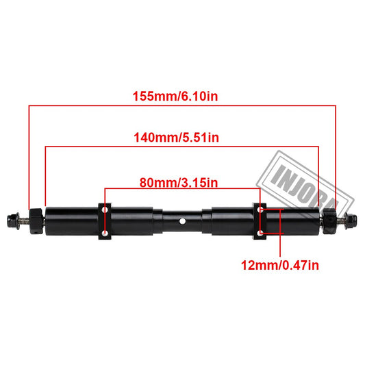 INJORA Metal Rear Axle 133.5mm/155mm/182mm